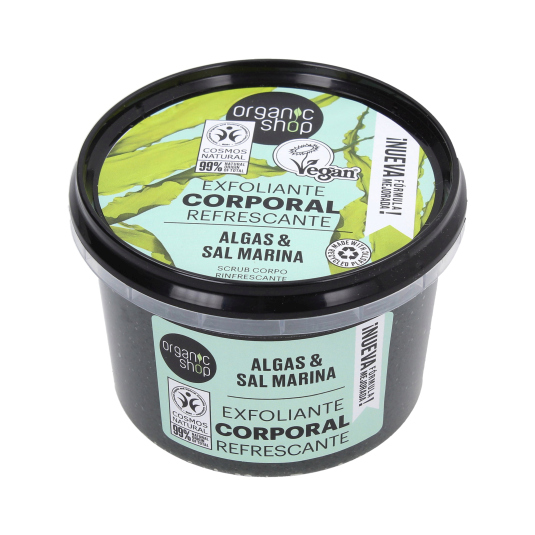 organic shop exfoliante corporal algas & sal marina 250ml