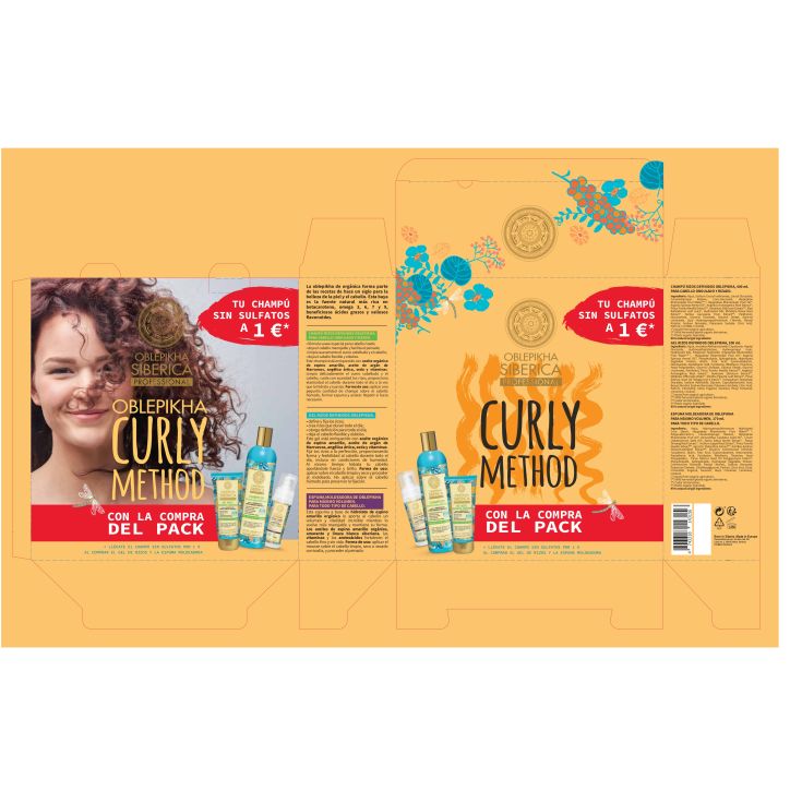 oblepikha pack curly champu + gel + espuma