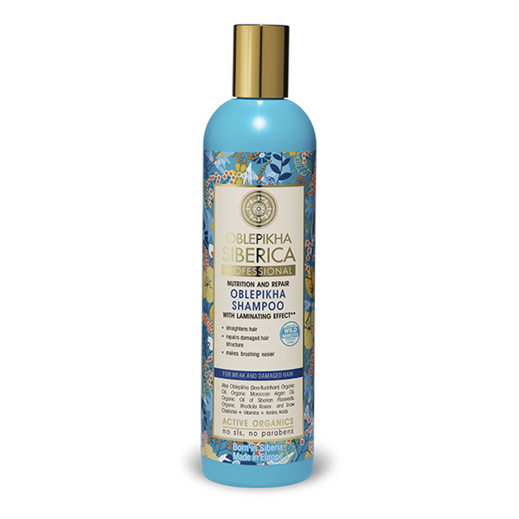 natura siberica-oblepikha champu espino amarillo cabello debil y dañado 400ml