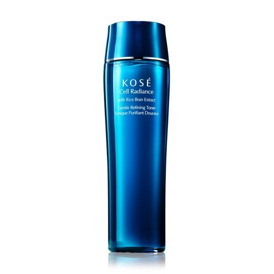 kose cell radiance with rice bran gentle refining toner