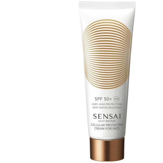 sensai silky bronze solar facial antienvejecimiento spf50+ 50ml