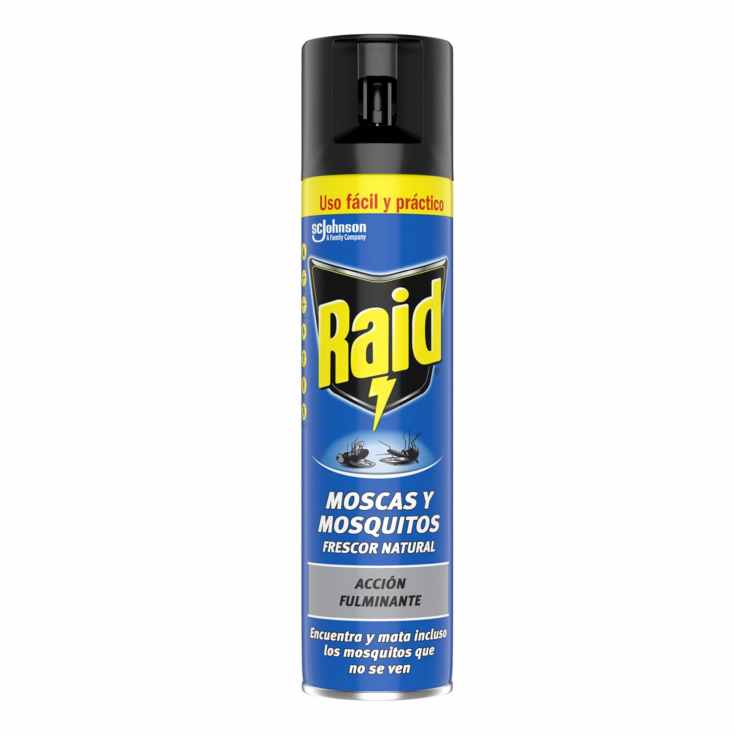 raid insecticida moscas y mosquitos aerosol 400ml