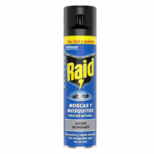 raid insecticida moscas y mosquitos aerosol 400ml