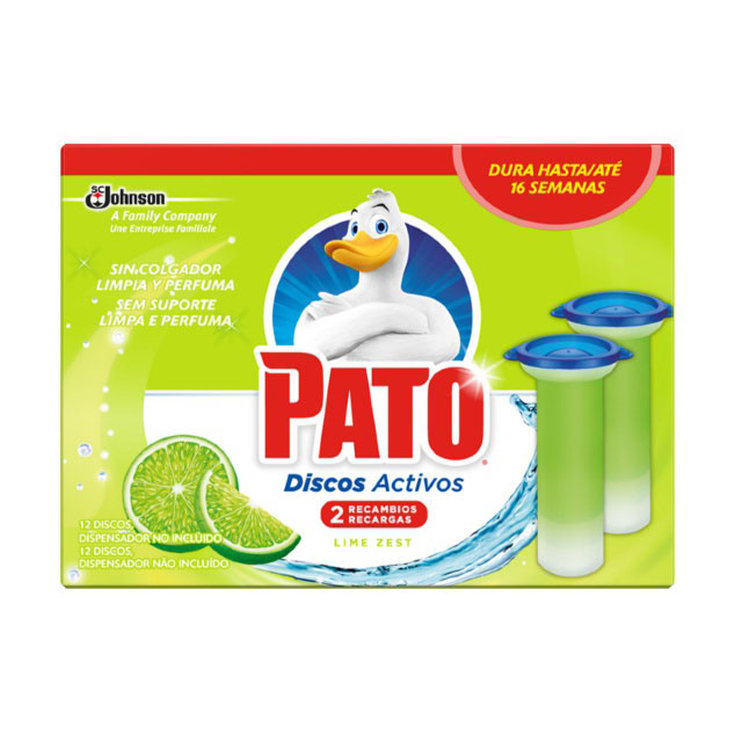 pato wc discos activos lima fresca desinfectante recambio 2uds pato wc discos activos lima fresca desinfectante recambio 2uds