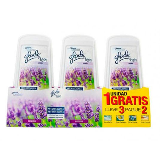 glade absorbe olores lavanda 3x2ud