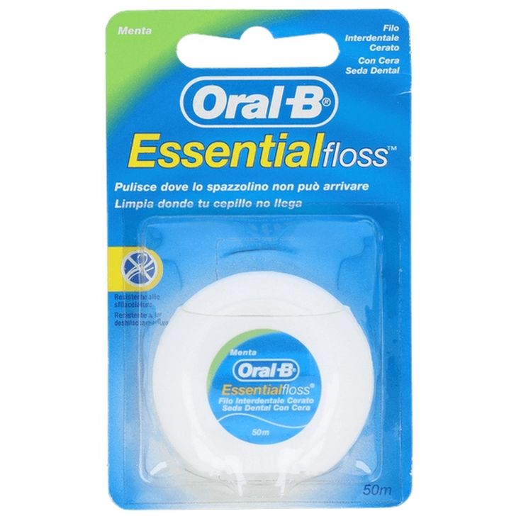 oral b essential floss seda dental menta 50m oral b essential floss seda dental menta 50m