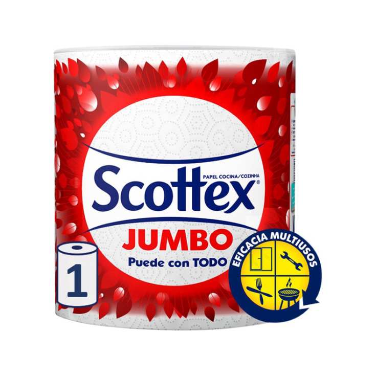 scottex papel higienico sensitive acolchado 6 rollos - delaUz