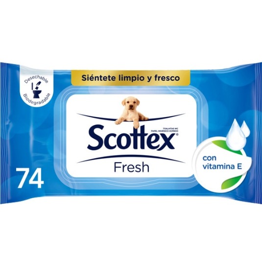 scottex fresh papel higienico humedo