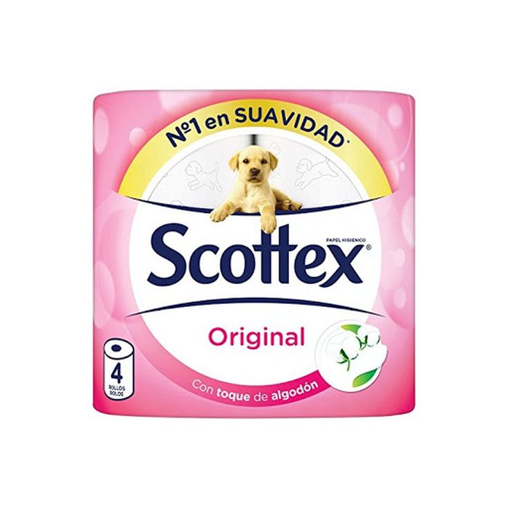 scottex papel higienico 4 rollos