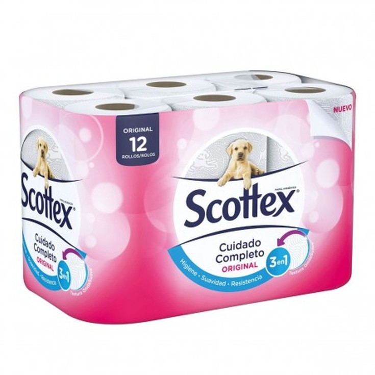 scottex papel higienico 12 rollos - delaUz