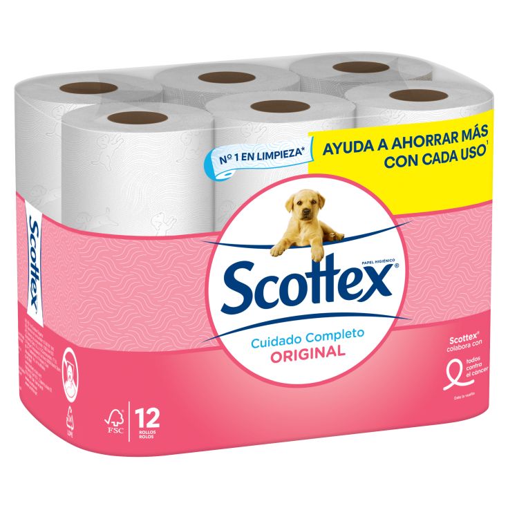 scottex papel higienico 12 rollos