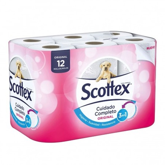 scottex papel higienico 12 rollos
