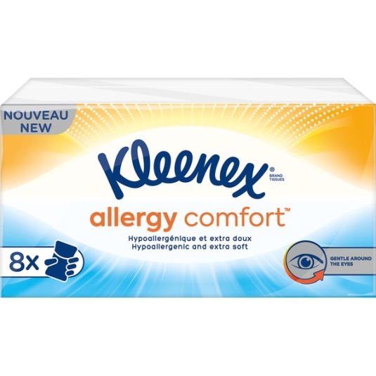 kleenex allergy comfort pañuelos 8 paquetes