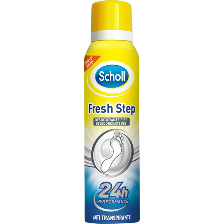 scholl fresh step desodorante pies anti-transpirante 24h spray 150ml -  delaUz