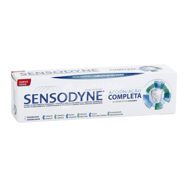 sensodyne accion completa blanqueante pasta de dientes 75ml sensodyne accion completa blanqueante pasta de dientes 75ml