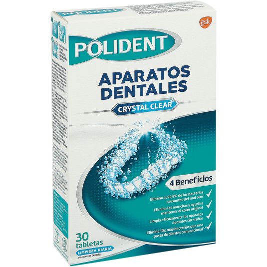 polident tabletas limpiadoras ortodoncias 30 unidades