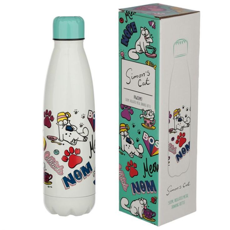 botella termica de acero inoxidable gato simon's cat pawsome 500ml botella termica de acero inoxidable gato simon's cat pawsome 500ml