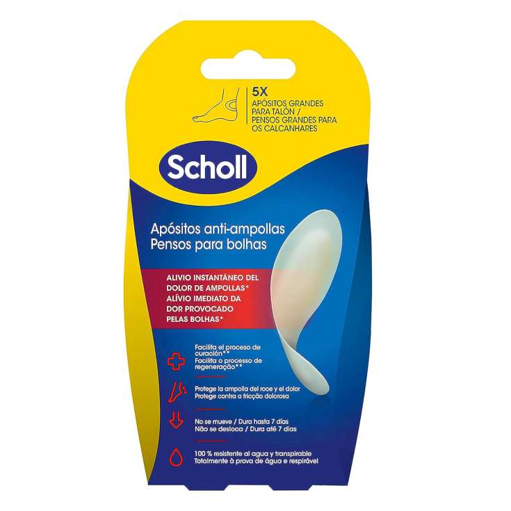 scholl apositos grandes ampollas talon 5 unidades