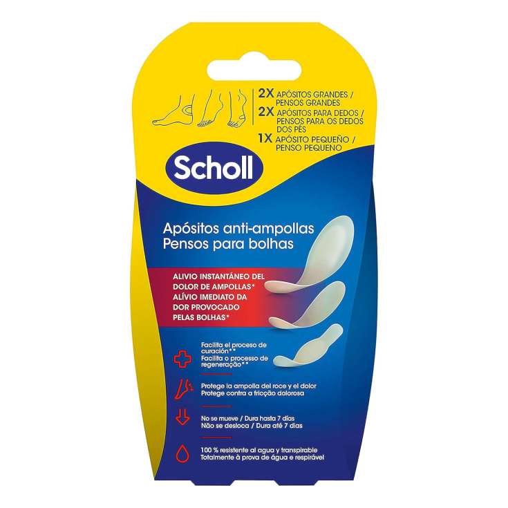 scholl apositos ampollas pies formato multiple 5 unidades scholl apositos ampollas pies formato multiple 5 unidades