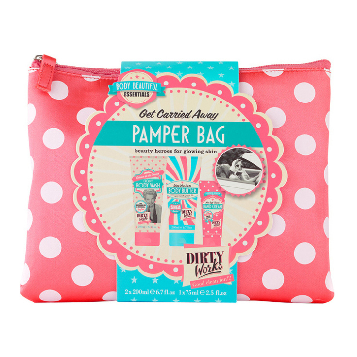 DIRTY WORKS PAMPER BAG SET DE TRATAMIENTO CORPORAL EN NECESER DIRTY WORKS PAMPER BAG SET DE TRATAMIENTO CORPORAL EN NECESER