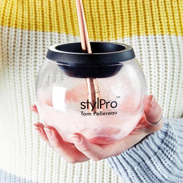 stylpro original limpiador y secador de brochas de maquillaje