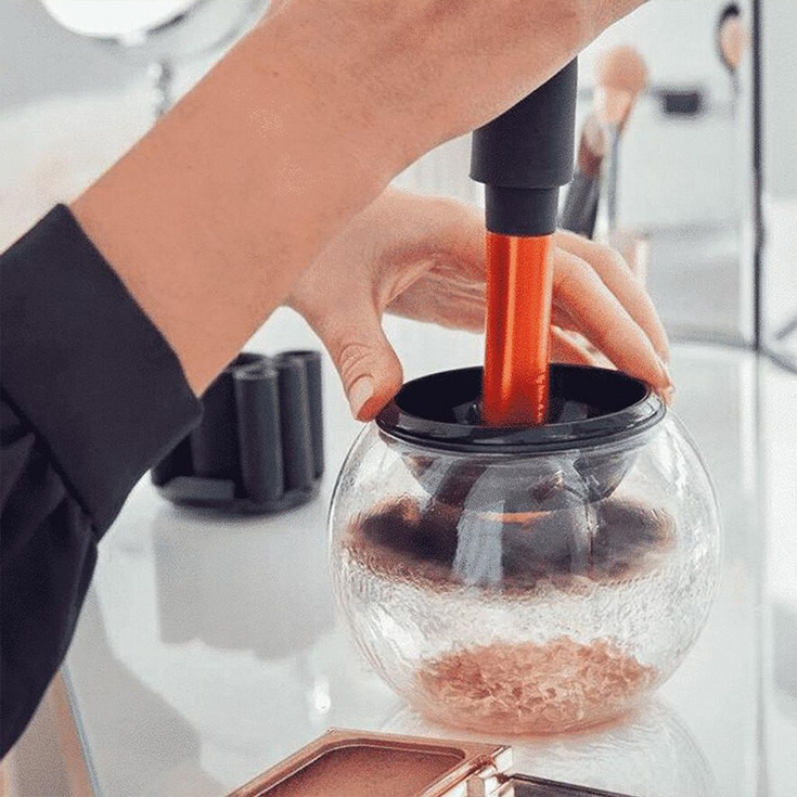 stylpro original limpiador y secador de brochas de maquillaje