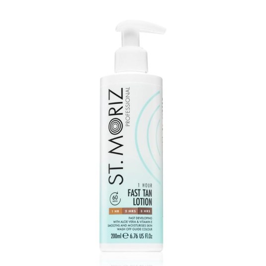st. moriz fast tan 1 hour self tanning lotion 200ml