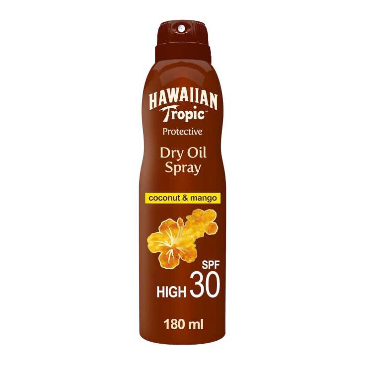 hawaiian tropic protecive dry oil spray spf30 180ml