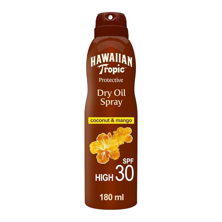 hawaiian tropic protecive dry oil spray spf30 180ml hawaiian tropic protecive dry oil spray spf30 180ml