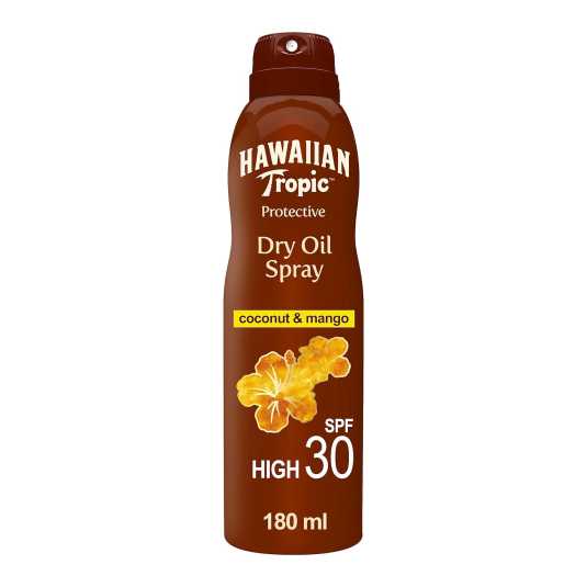 hawaiian tropic protecive dry oil spray spf30 180ml