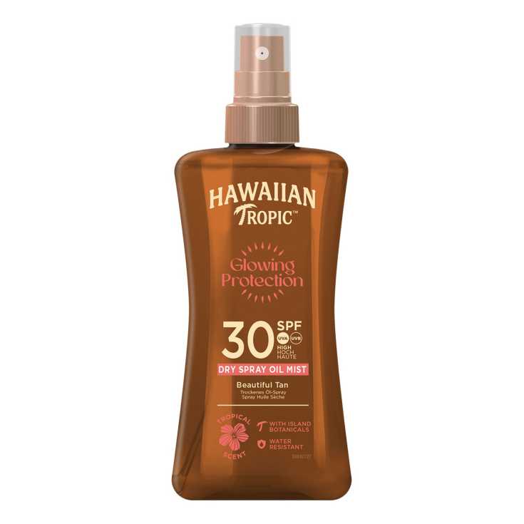 hawaiian tropic glowing protection oil mist spray spf30 200ml hawaiian tropic glowing protection oil mist spray spf30 200ml