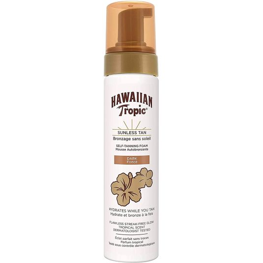 hawaiian tropic self tanning foam dark 200ml