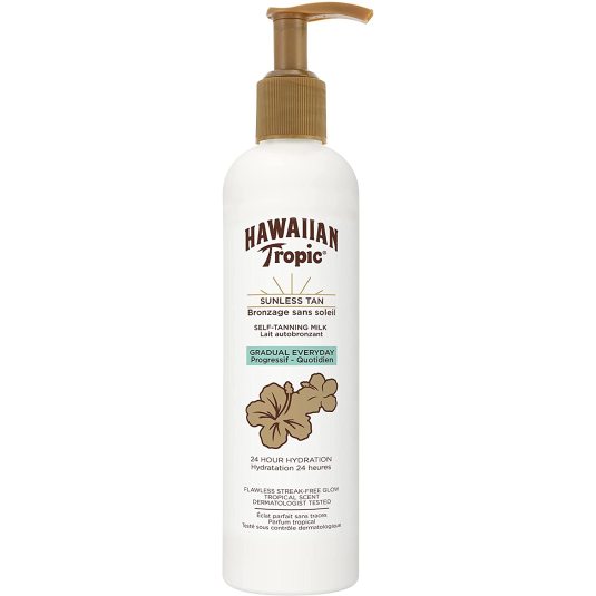 hawaiian tropic self tan gradual tanning milk 200ml