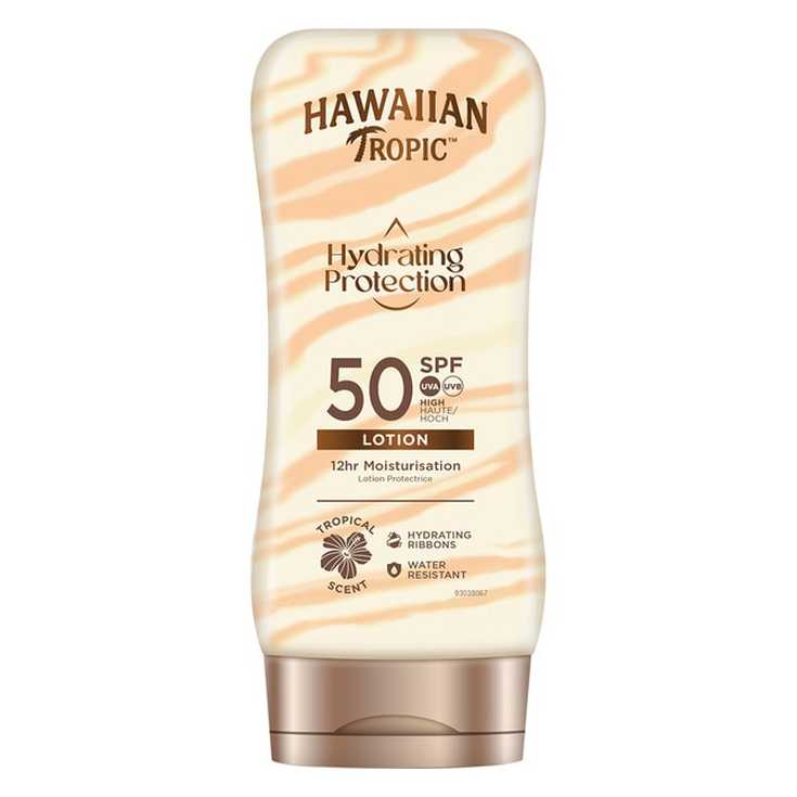 hawaiian tropic silk hydration sun lotion spf50 180ml