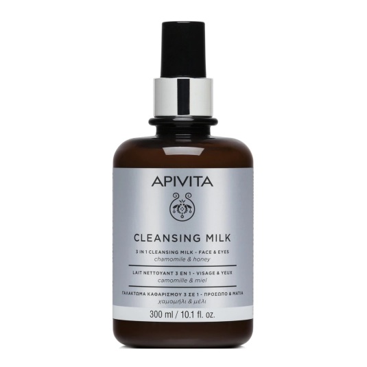 apivita leche limpiadora 3 en 1 facial y ojos 300ml