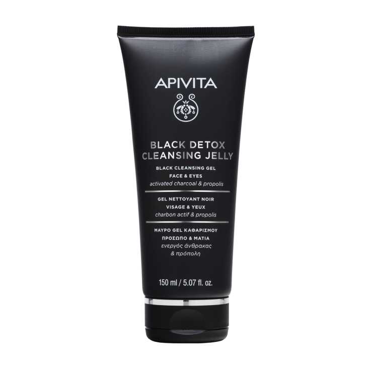 apivita gel limpiador negro rostro y ojos 150ml