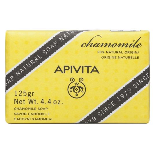 apivita pastilla jabon natural con camomila 125g