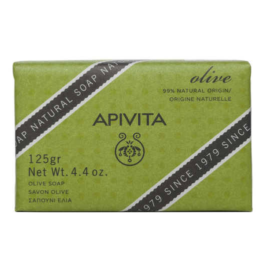 apivita pastilla jabon natural con oliva 125g