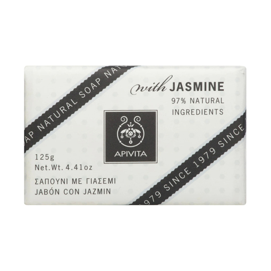 apivita pastilla jabon natural con jazmin 125g