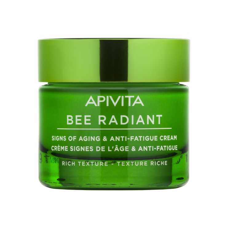 apivita bee radiant crema antiedad textura rica 50ml apivita bee radiant crema antiedad textura rica 50ml