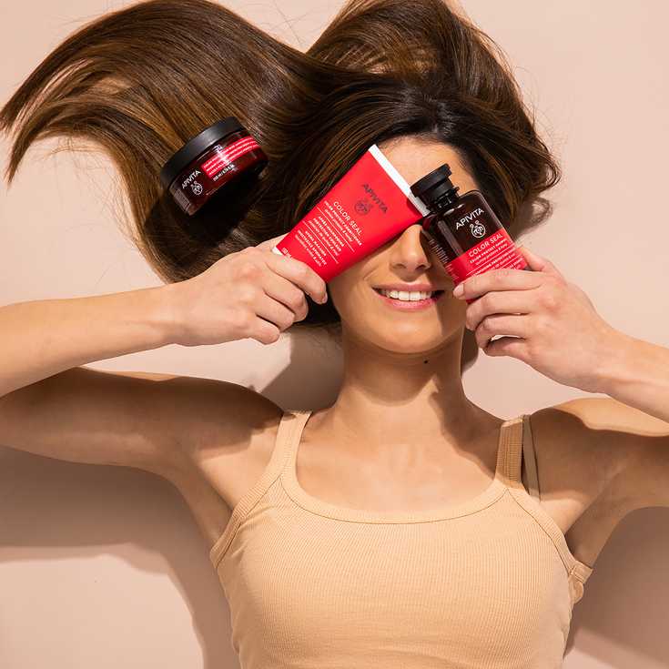 apivita color seal mascarilla capilar selladora del color tarro 200ml