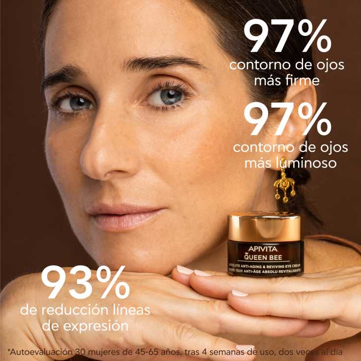 apivita queen bee contorno de ojos revitalizante antiedad 15ml