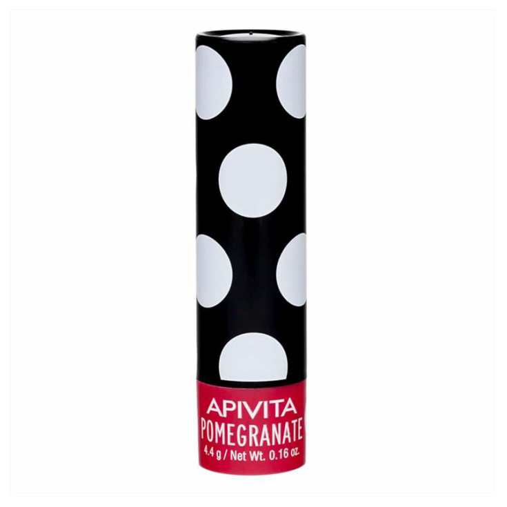 apivita balsamo labial con color granada 4,4g