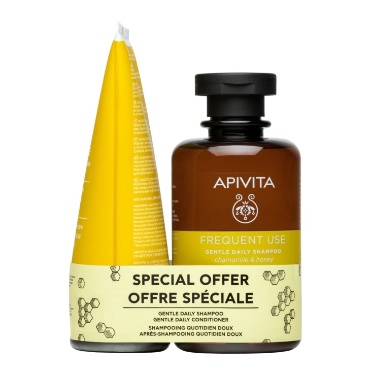apivita pack champu suave de uso diario + acondicionador apivita pack champu suave de uso diario + acondicionador