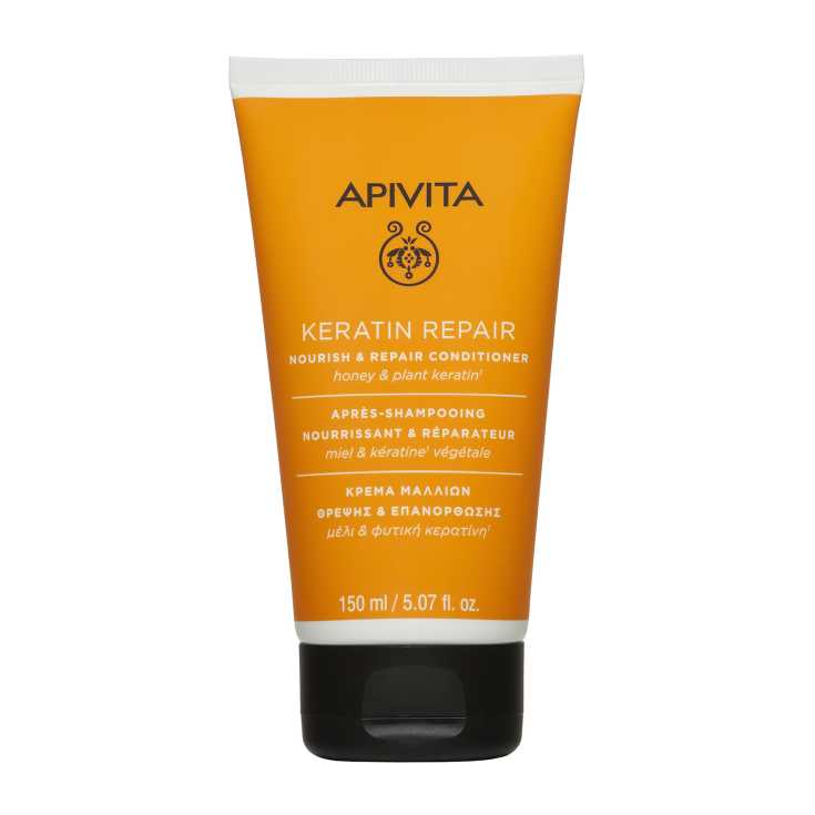 apivita acondicionador keratin repair nutritivo & reparador con miel y queratina vegetal