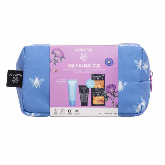 apivita aqua beelicious crema-gel oil free 40ml neceser 4 piezas