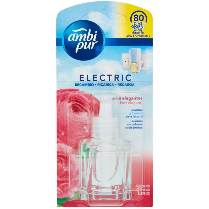 ambi pur electrico ambientador recambio aroma flores elegante