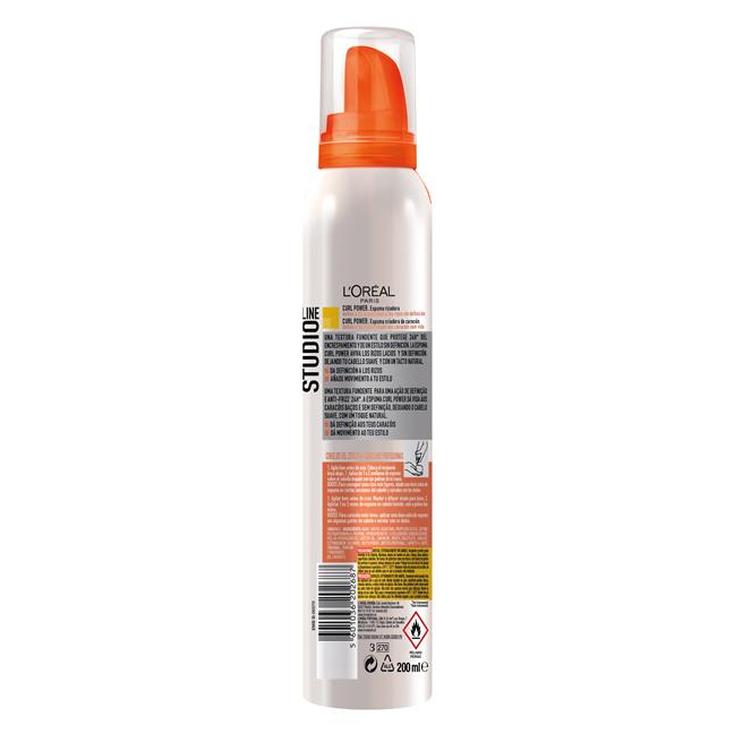 studio line curl power espuma rizadora 200ml