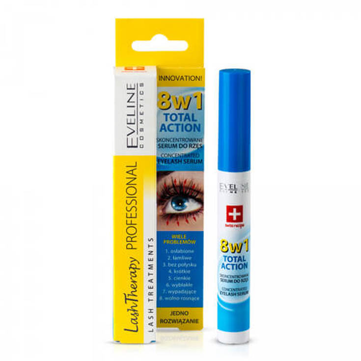 eveline cosmetics 8in1 total action serum concentrado para tratamiento pestañas eveline cosmetics 8in1 total action serum concentrado para tratamiento pestañas