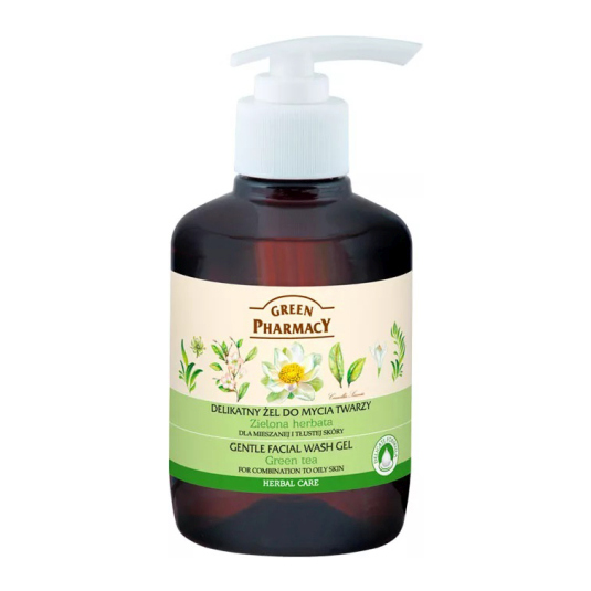 green pharmacy gel de limpieza facial de aloe vera 270ml